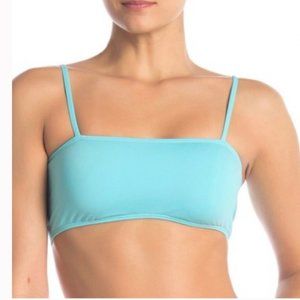 - The bikini lab sky rack solid bandeau bikini top